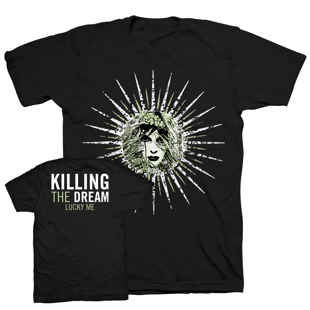 KILLING THE DREAM &quot;Lucky Me: Spikes&quot; Black T-Shirt