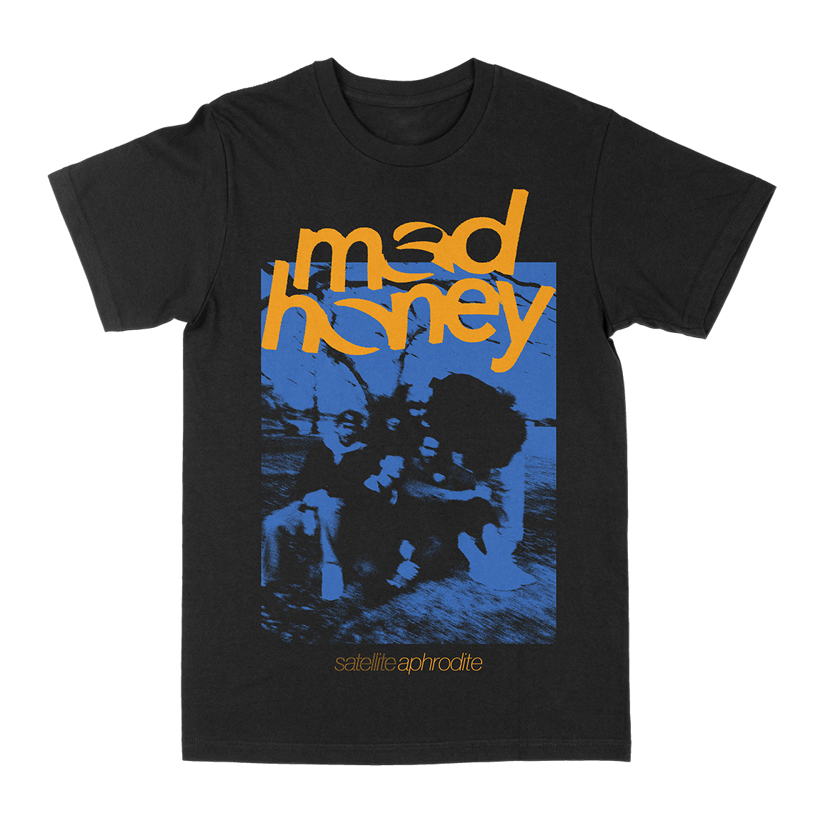 Mad Honey &quot;Satellite Aphrodite: Band&quot; Black T-Shirt