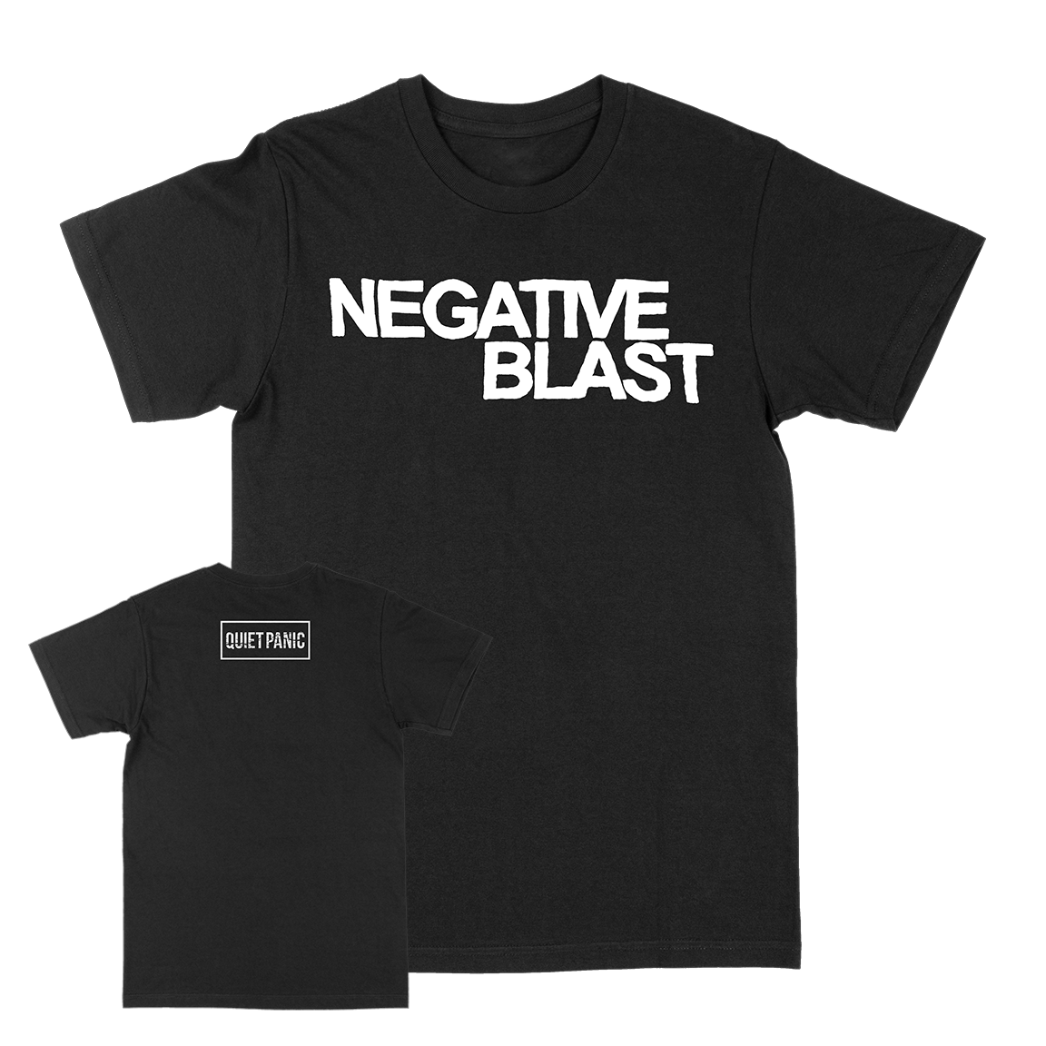NEGATIVE BLAST &quot;Logo&quot; Black T-Shirt