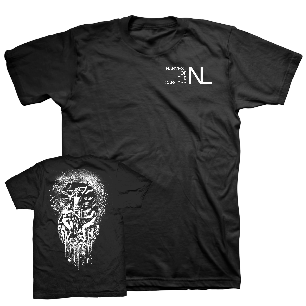 NEW LOWS &quot;Harvest Of The Carcass: Chest Print&quot; Black T-Shirt