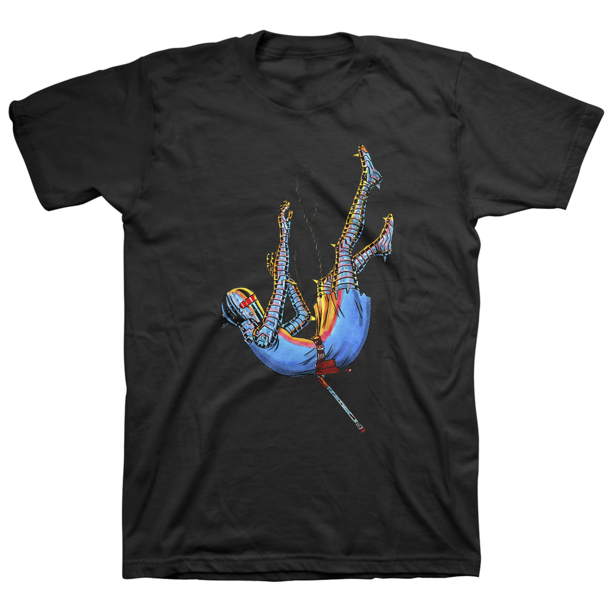 NICK PYLE &quot;Falling Sigrid&quot; Black T-Shirt