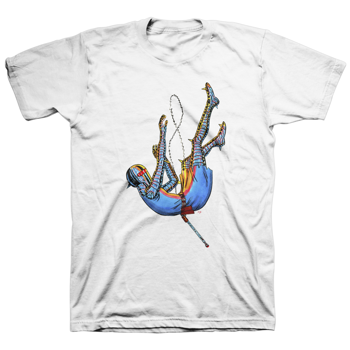 NICK PYLE &quot;Falling Sigrid&quot; White T-Shirt