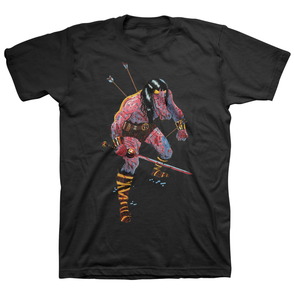 NICK PYLE &quot;King Kayman&quot; Black T-Shirt