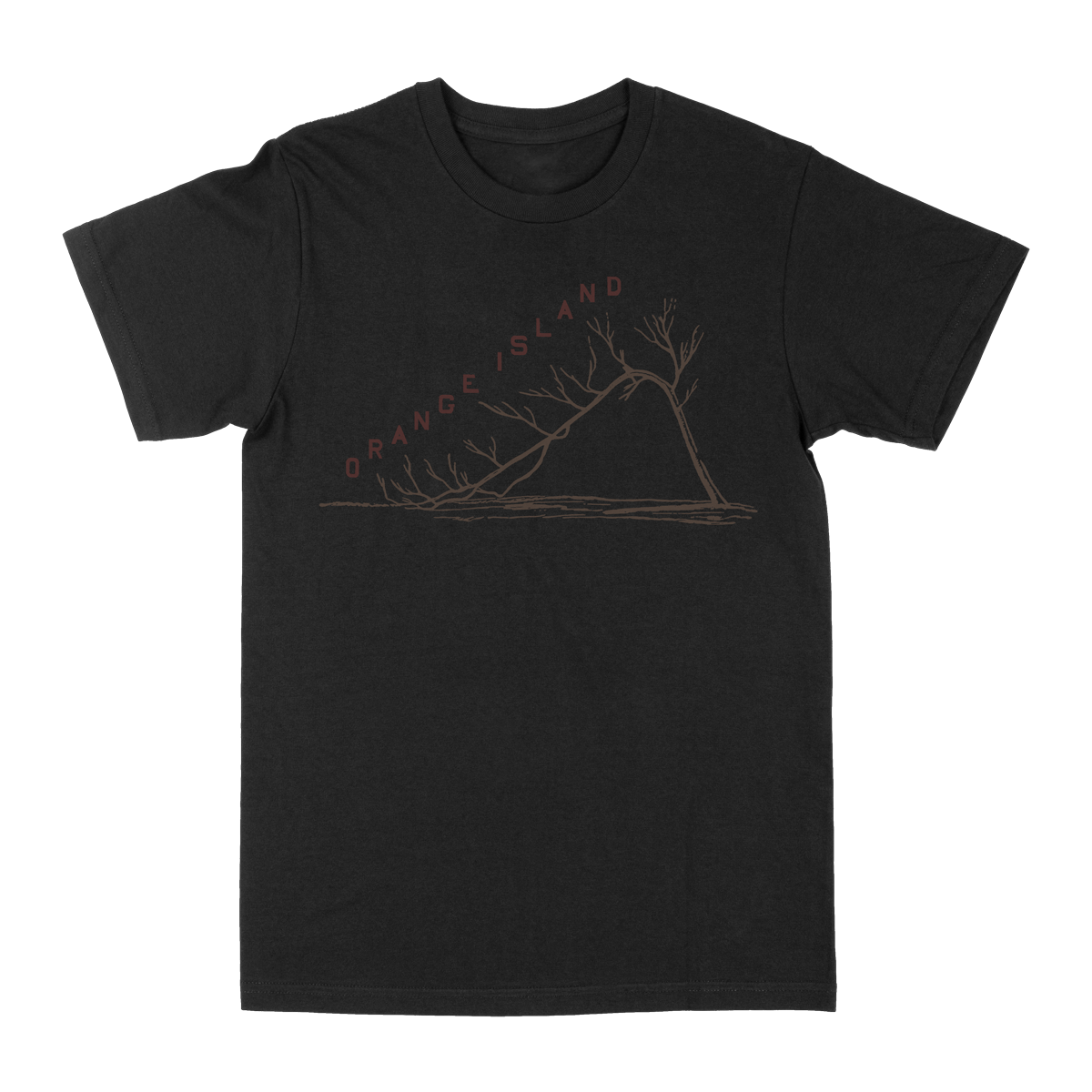 ORANGE ISLAND &quot;Wilting&quot; Black T-Shirt
