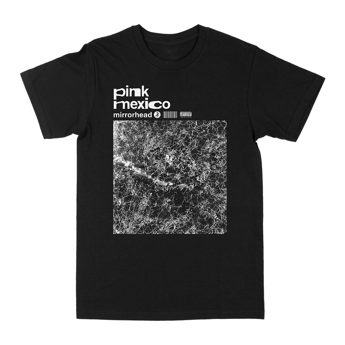 PINK MEXICO &quot;Mirrorhead&quot; Black T-Shirt