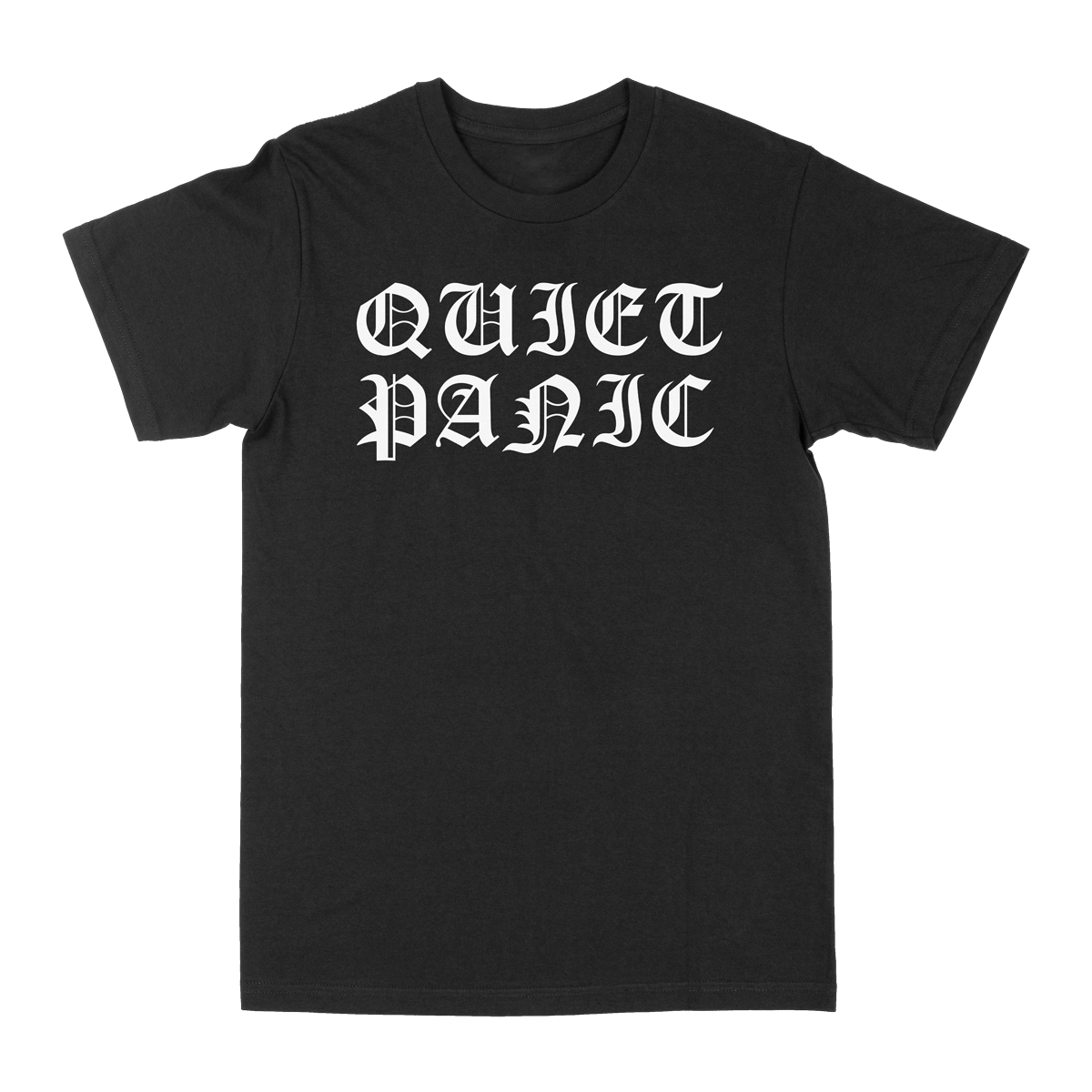 QUIET PANIC &quot;Logo&quot; Black T-Shirt