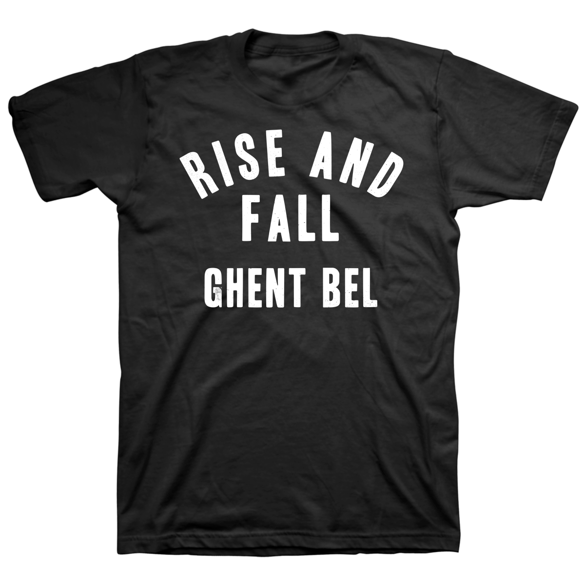 RISE AND FALL &quot;Ghent Bel&quot; Black T-Shirt