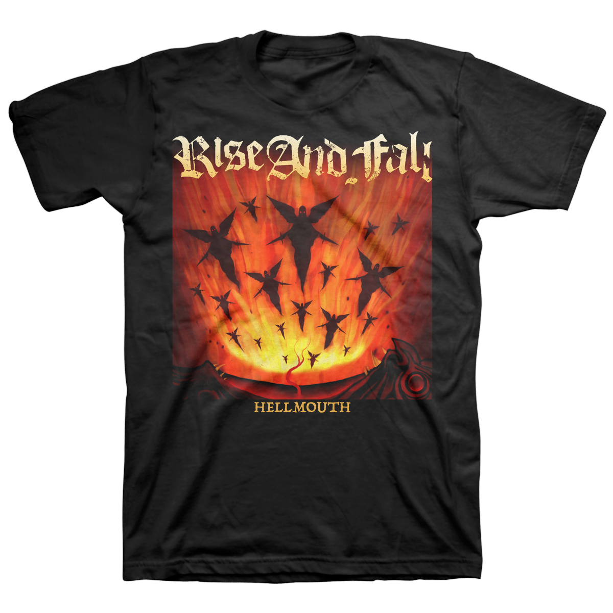 RISE AND FALL &quot;Hellmouth&quot; Black T-Shirt