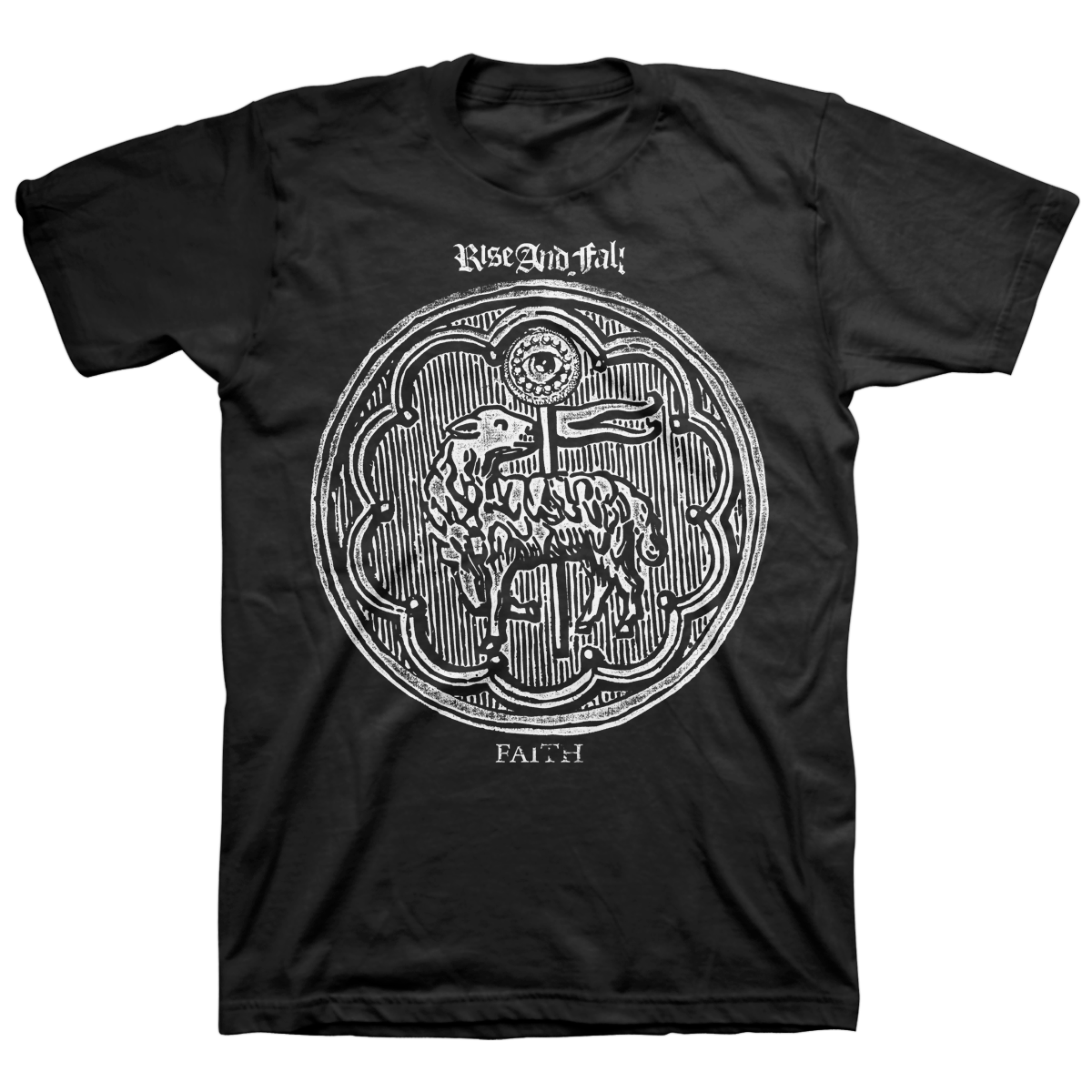 RISE AND FALL &quot;Faith: Lamb&quot; Black T-Shirt