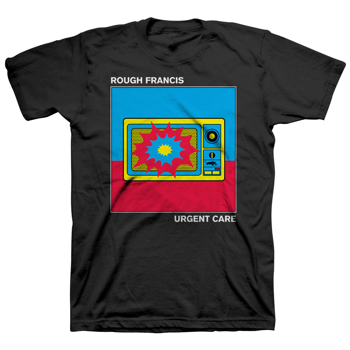 ROUGH FRANCIS &quot;Urgent Care&quot; Black T-Shirt