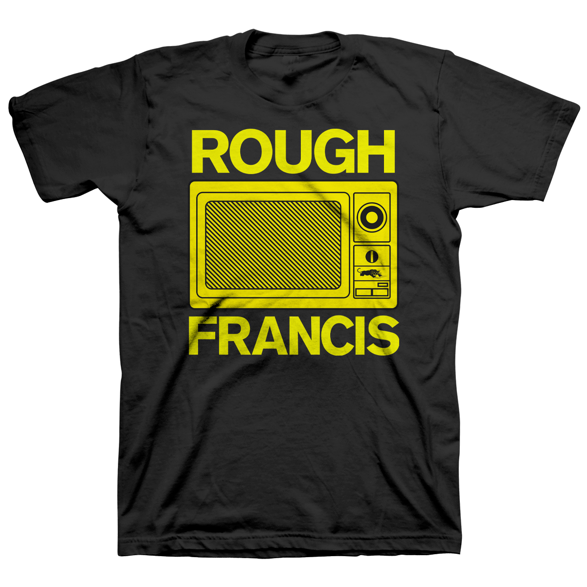 ROUGH FRANCIS &quot;Microwave&quot; Black T-Shirt