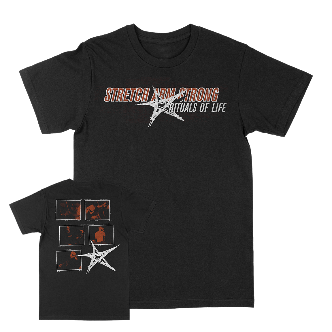 STRETCH ARM STRONG &quot;Rituals Of Life&quot; Black T-Shirt