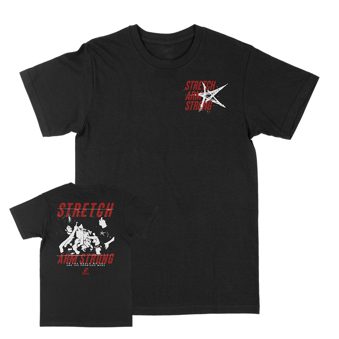 STRETCH ARM STRONG &quot;Promises&quot; Black T-Shirt