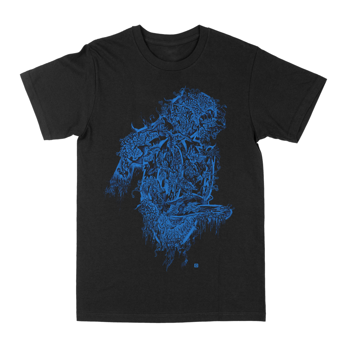 SELDON HUNT &quot;Decayed Toons: Donald&quot; Black T-Shirt