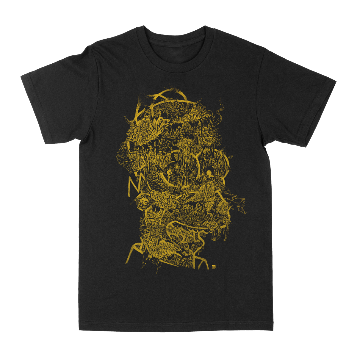SELDON HUNT &quot;Decayed Toons: Homer&quot; Black T-Shirt