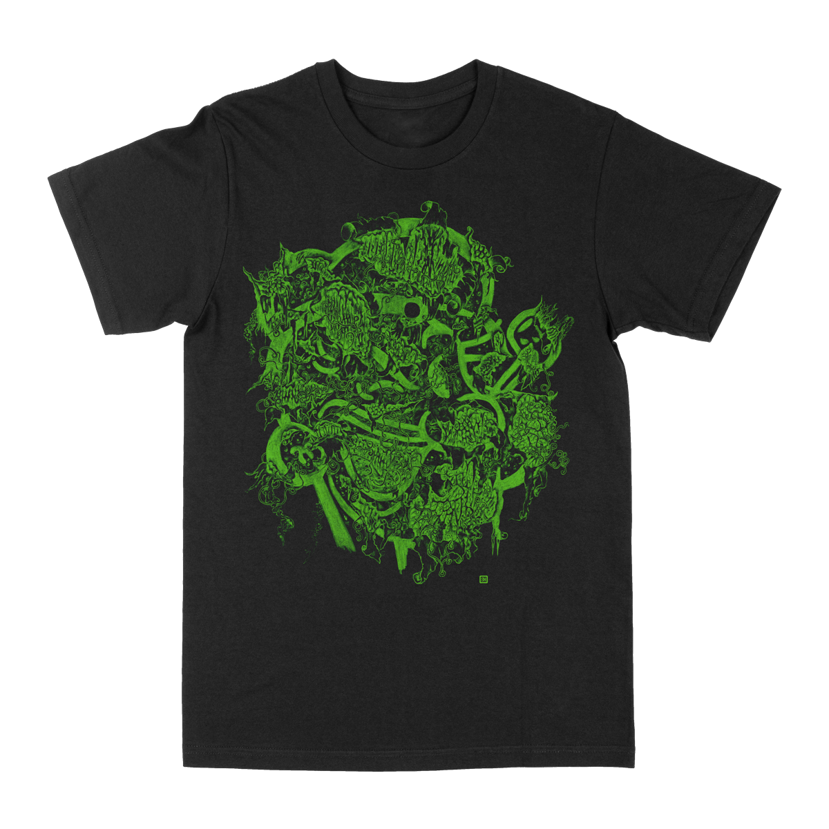 SELDON HUNT &quot;Decayed Toons: Popeye&quot; Black T-Shirt