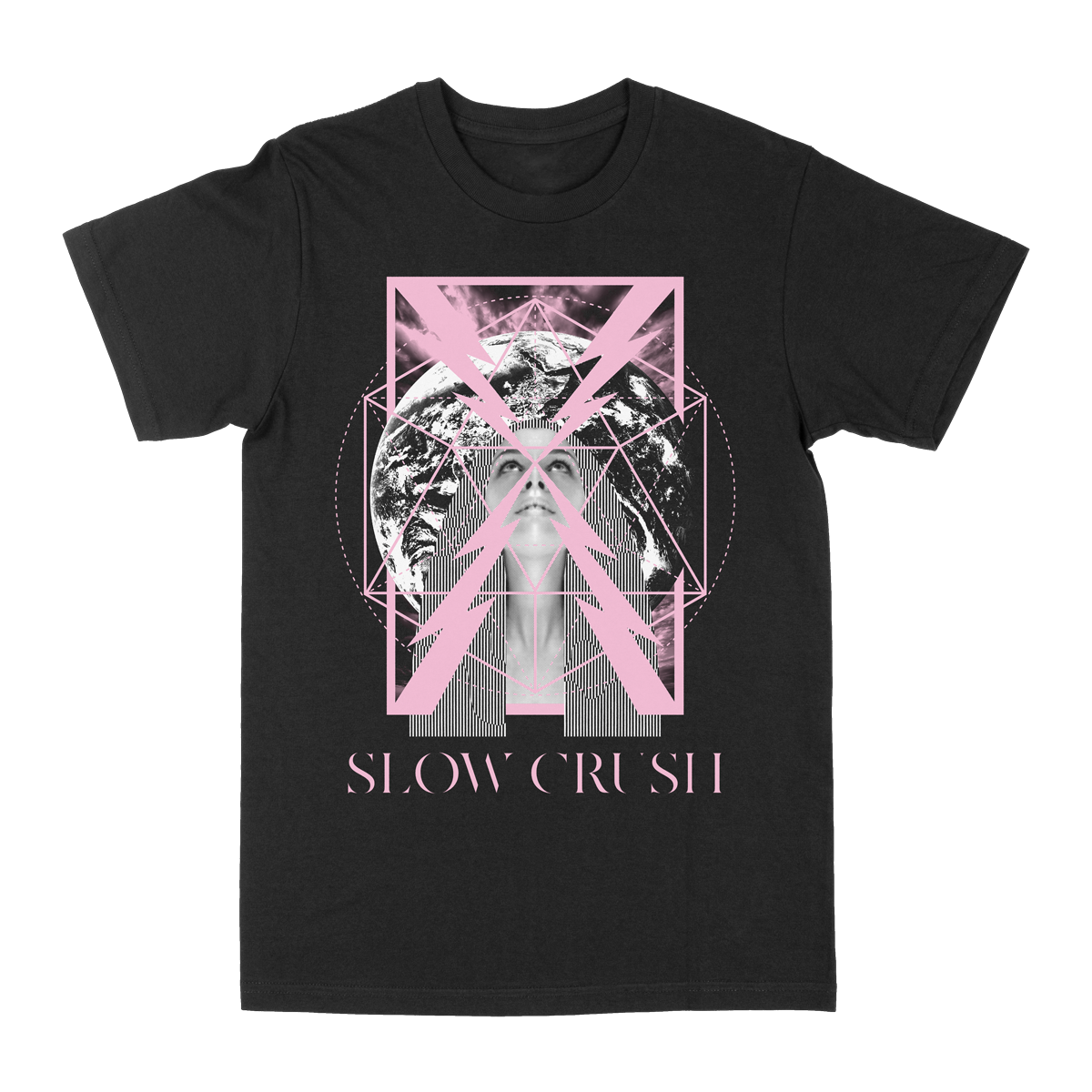 SLOW CRUSH &quot;Earth&quot; Black T-Shirt
