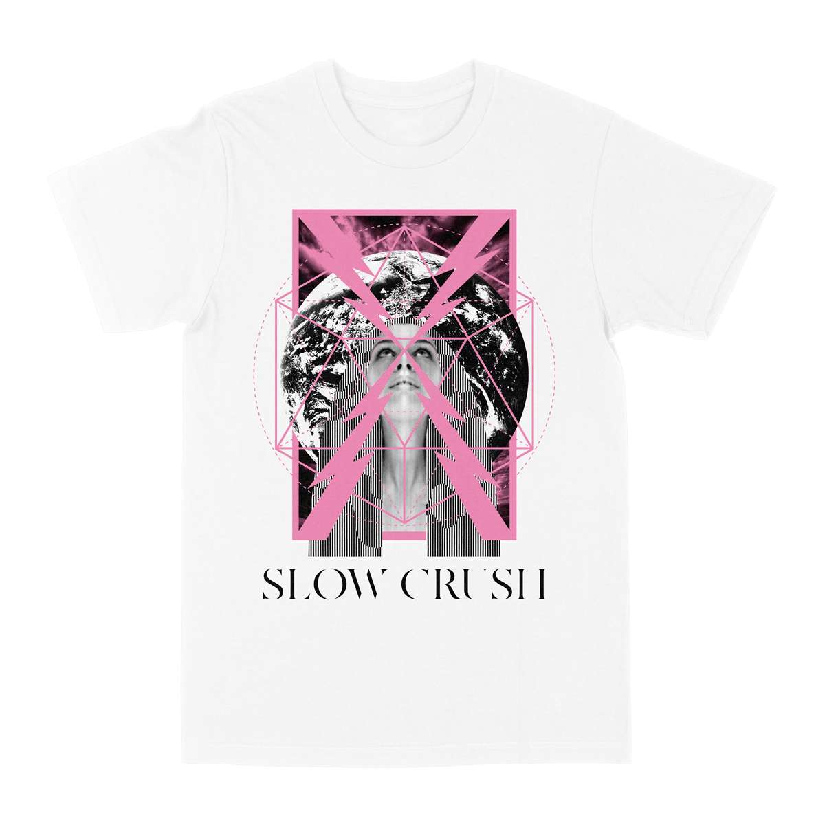 SLOW CRUSH &quot;Earth&quot; White T-Shirt