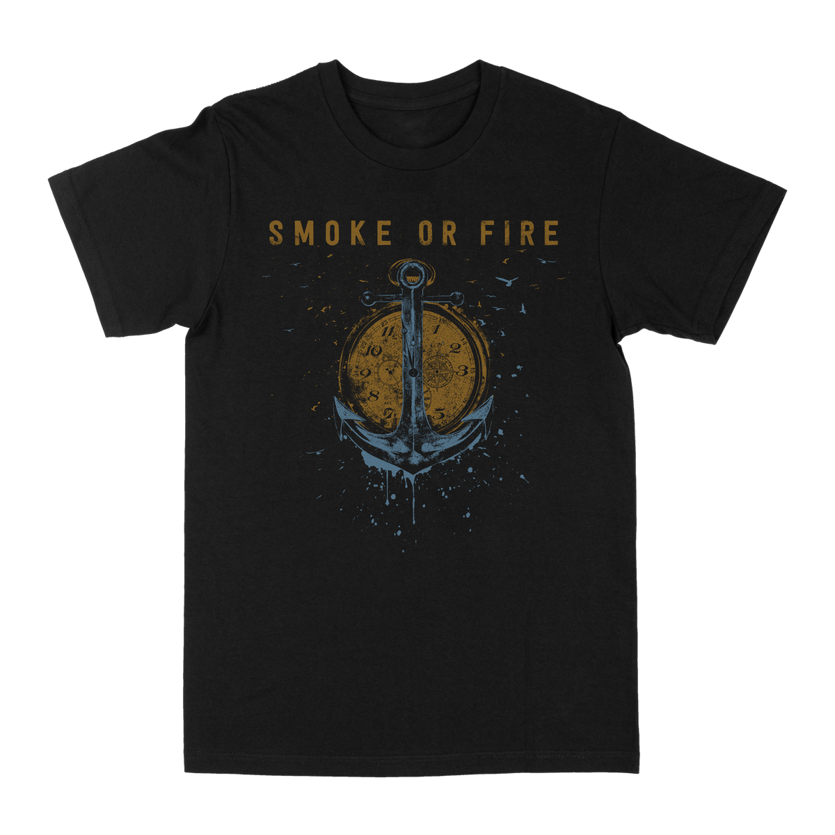 SMOKE OR FIRE &quot;Beauty Fades&quot; Black T-Shirt
