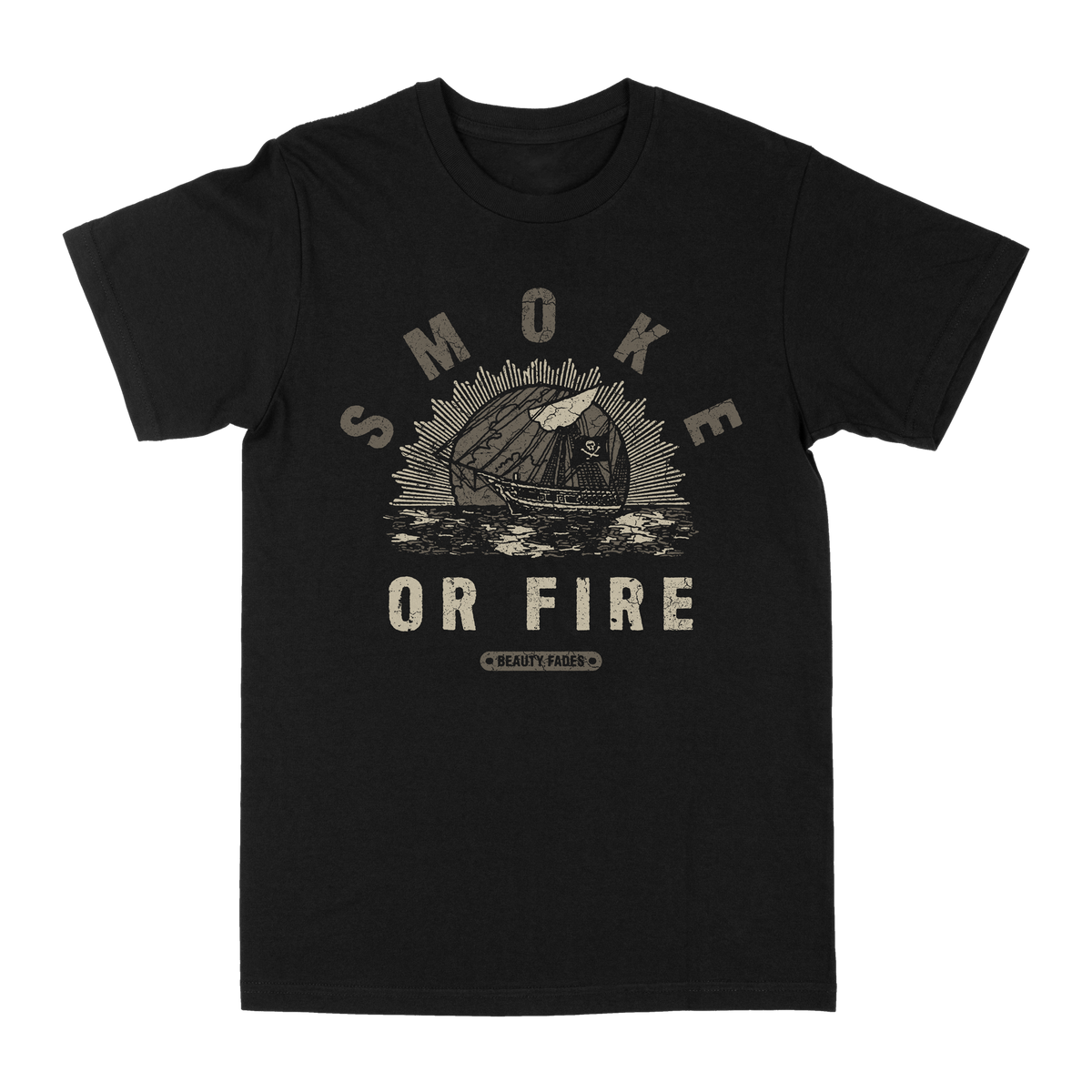SMOKE OR FIRE &quot;Second Wind&quot; Black T-Shirt