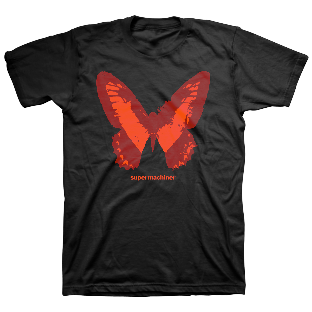 SUPERMACHINER &quot;Butterfly&quot; Black T-Shirt
