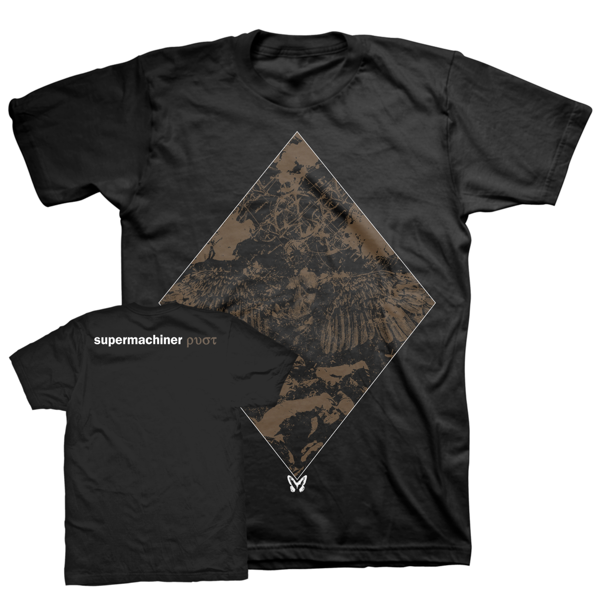 SUPERMACHINER &quot;Rust&quot; Black T-Shirt