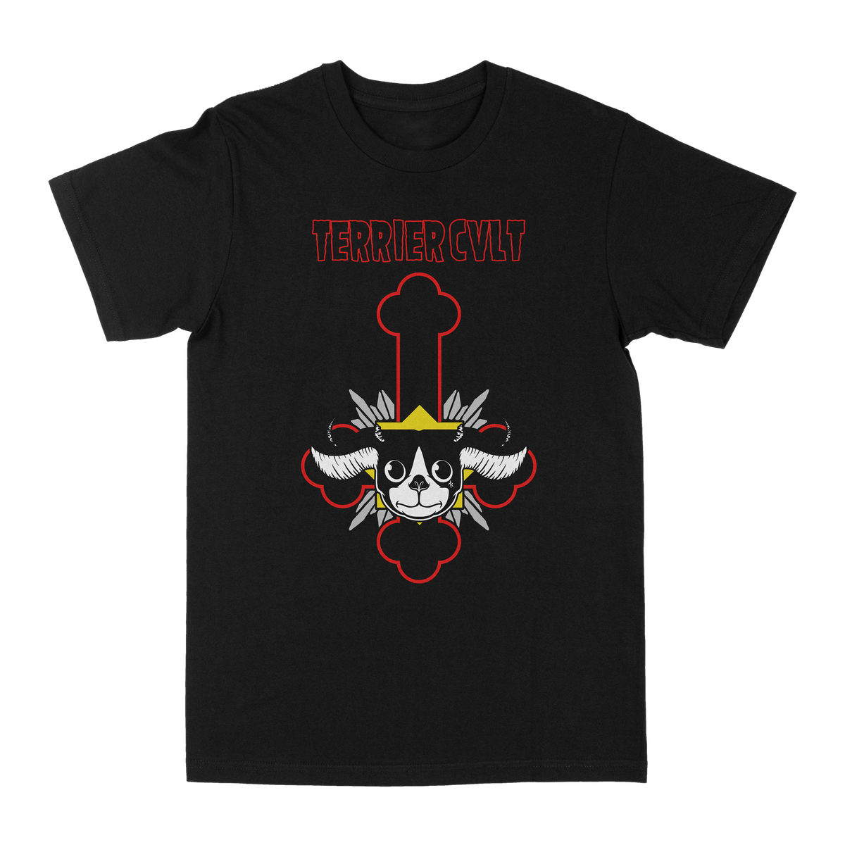 TERRIER CVLT &quot;Dogzig II&quot; Black T-Shirt