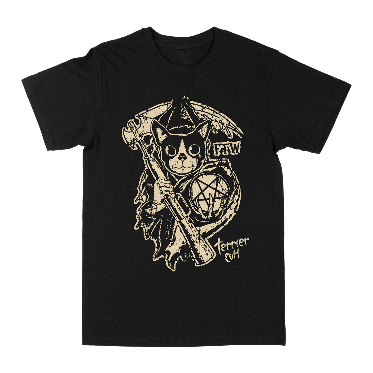 TERRIER CVLT &quot;FTW&quot; Black T-Shirt