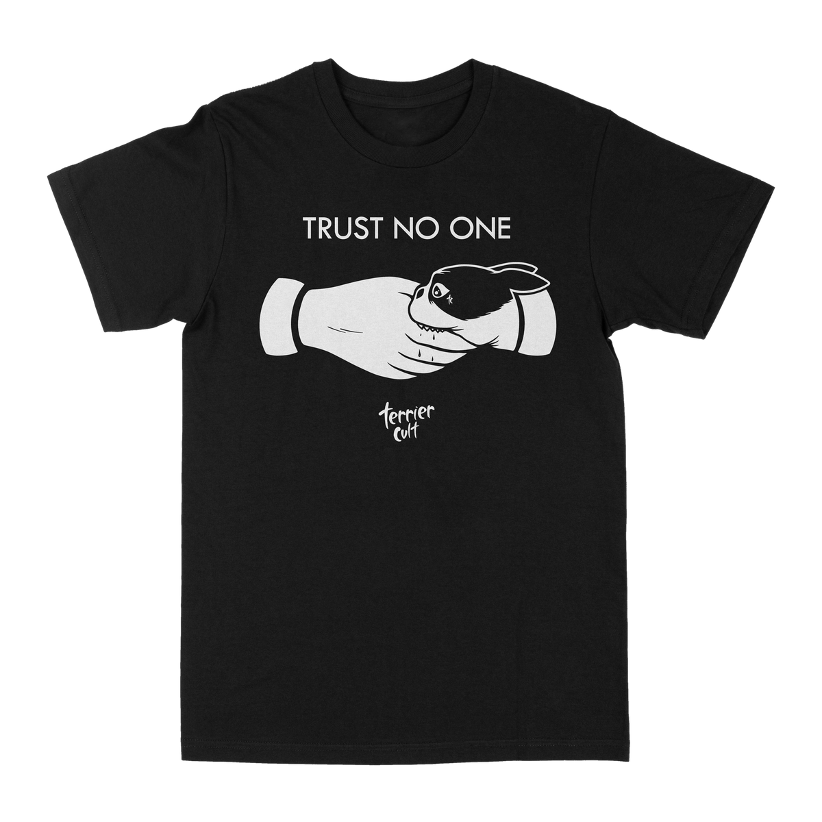 TERRIER CVLT &quot;Trust No One&quot; Black T-Shirt