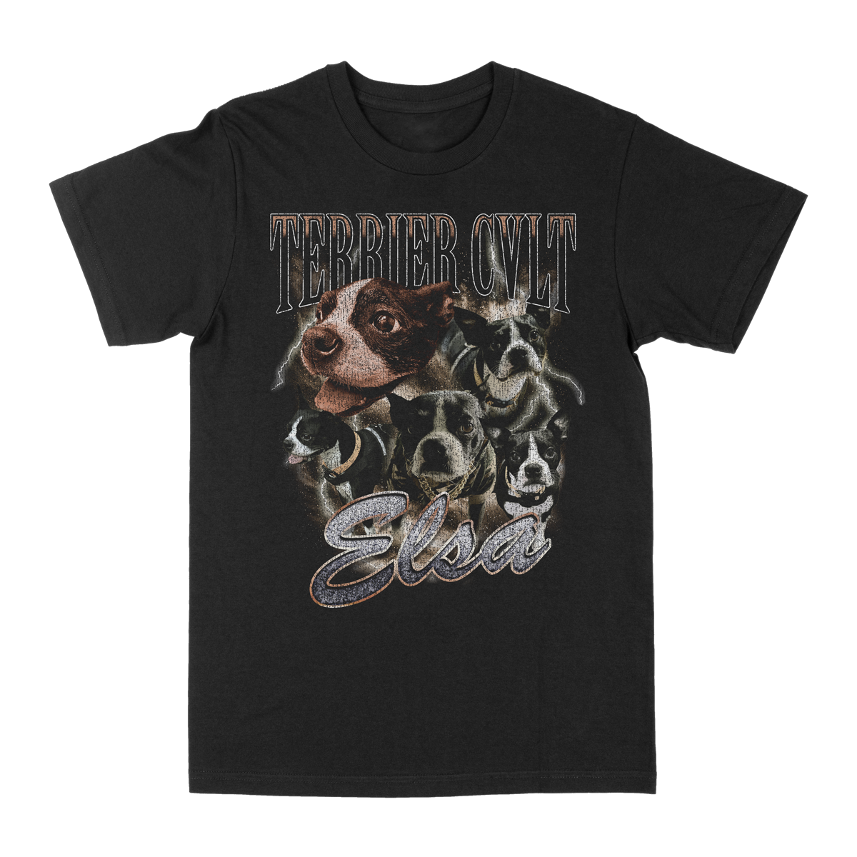 TERRIER CVLT &quot;Bootleg&quot; Black T-Shirt