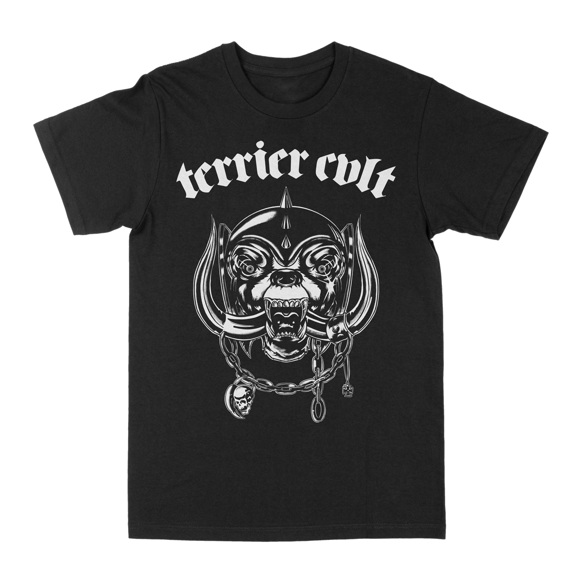 TERRIER CVLT &quot;Terrierhead&quot; Black T-Shirt