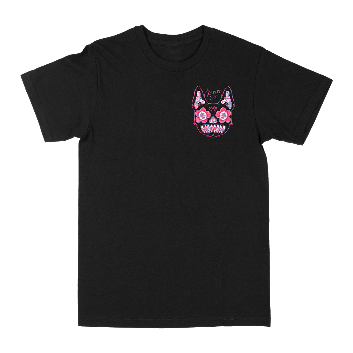 Terrier Cvlt “Dia De Los Muertos” Black T-Shirt