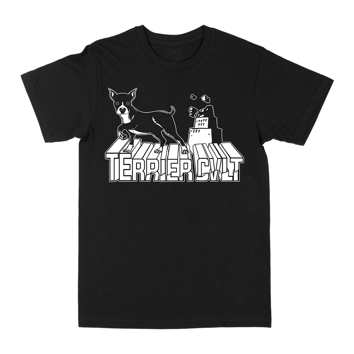 Terrier Cvlt “Into The Future” Black T-Shirt