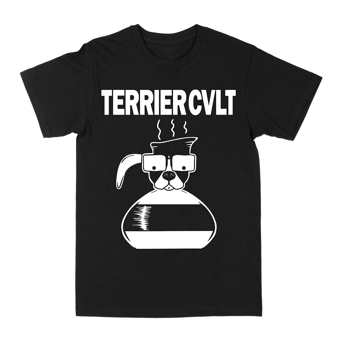 Terrier Cvlt “More Coffee” Black T-Shirt
