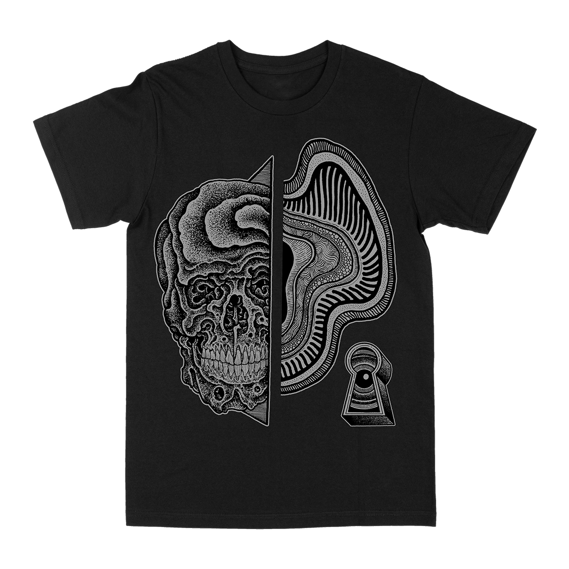 Thomas Hooper &quot;Skull Warp&quot; Black T-Shirt