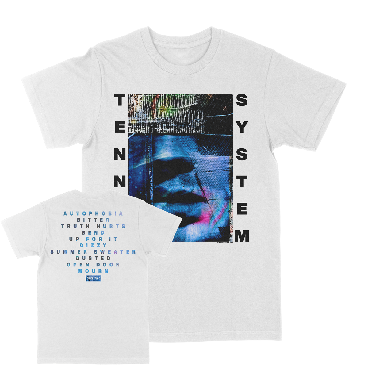 TENNIS SYSTEM &quot;Autophobia&quot; White T-Shirt