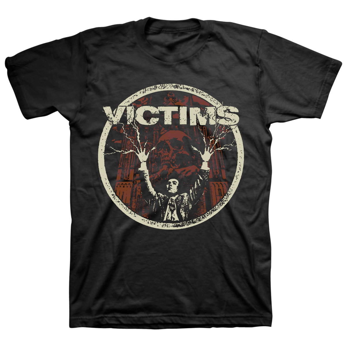 VICTIMS &quot;Electric Funeral&quot; Black T-Shirt