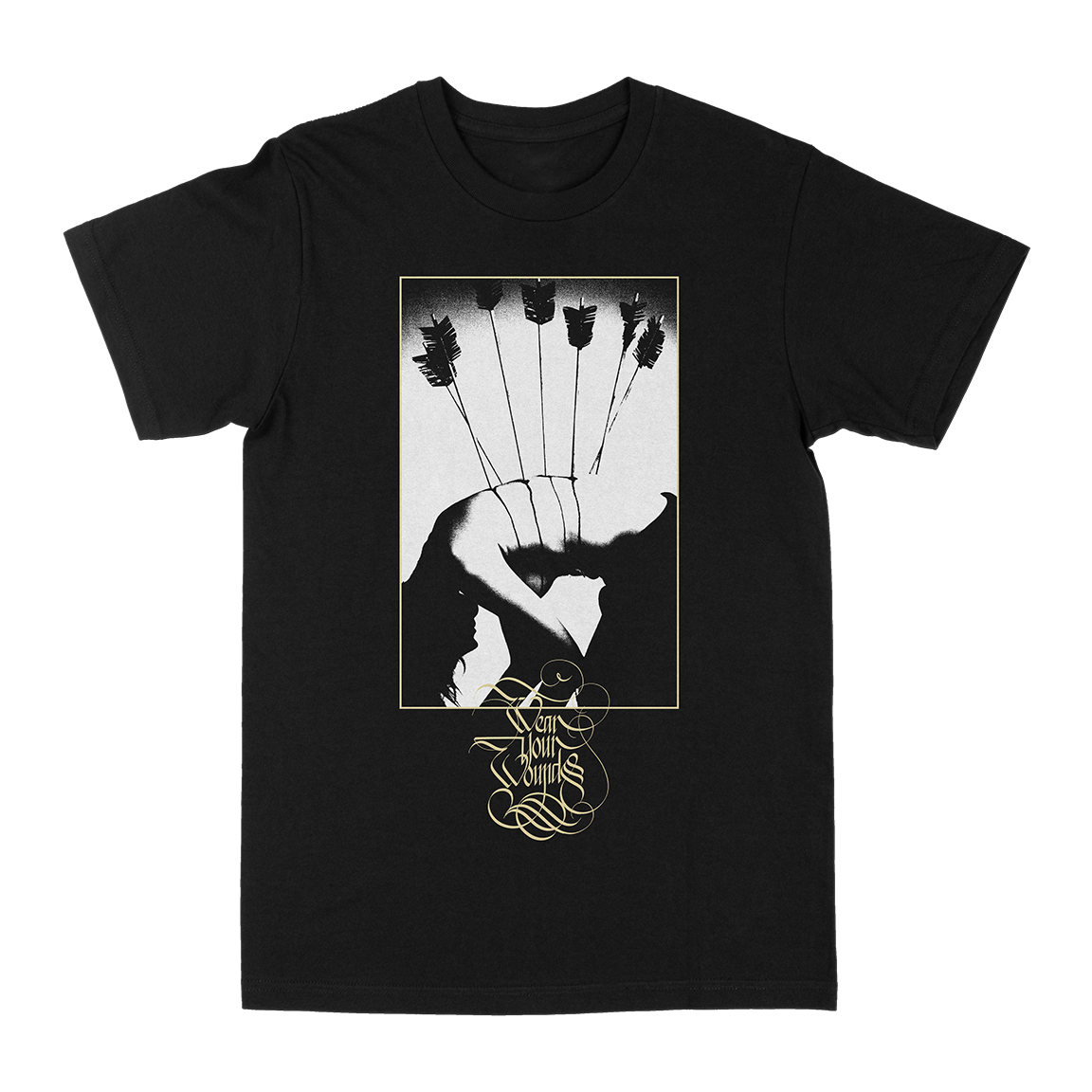 WEAR YOUR WOUNDS &quot;Juha&quot; Black T-Shirt