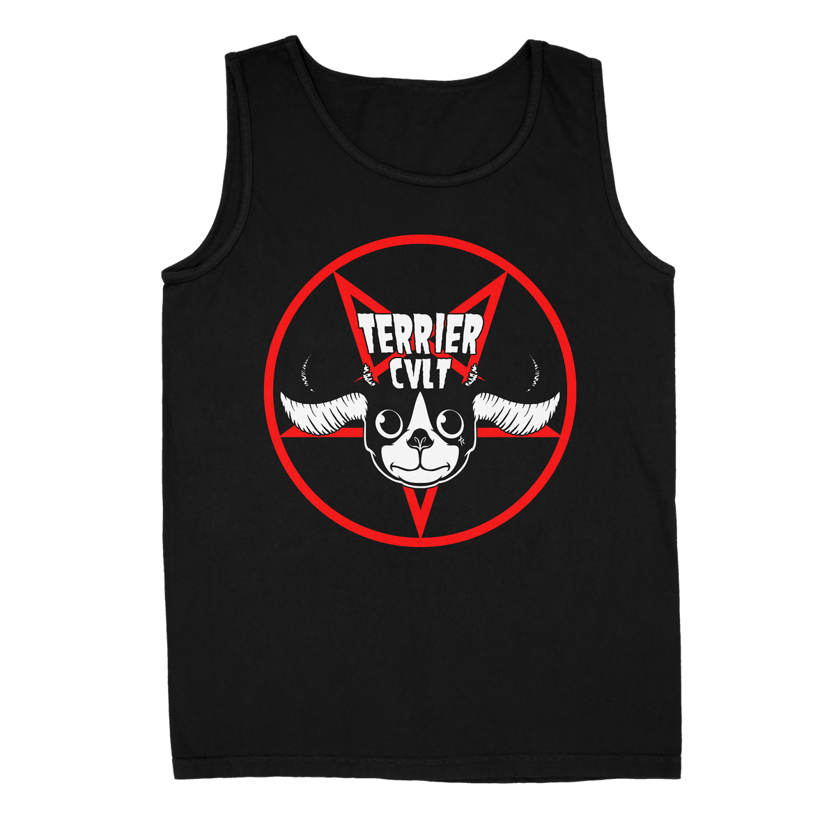 TERRIER CVLT &quot;Dogzig Pentagram&quot; Black Tank Top