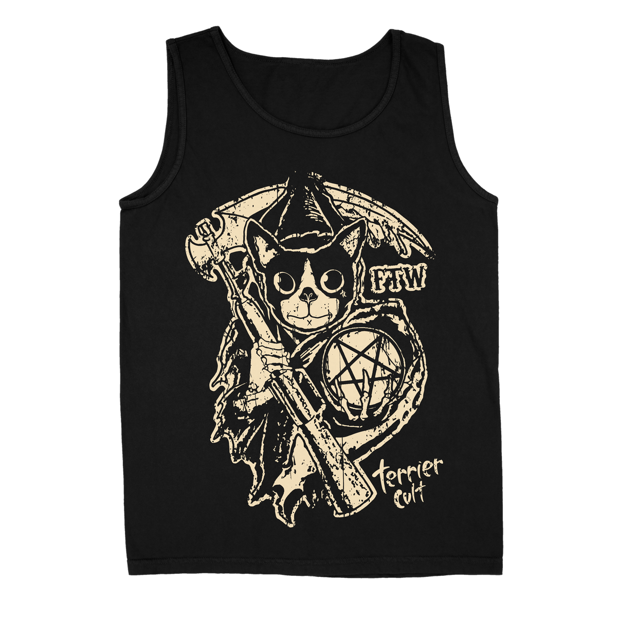 TERRIER CVLT &quot;FTW&quot; Black Tank Top