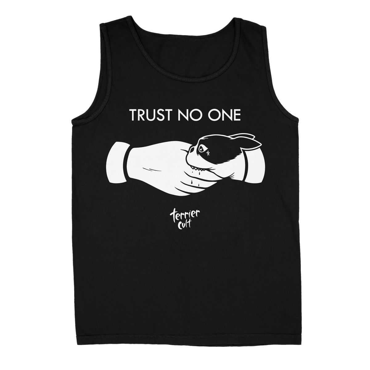 TERRIER CVLT &quot;Trust No One&quot; Black Tank Top