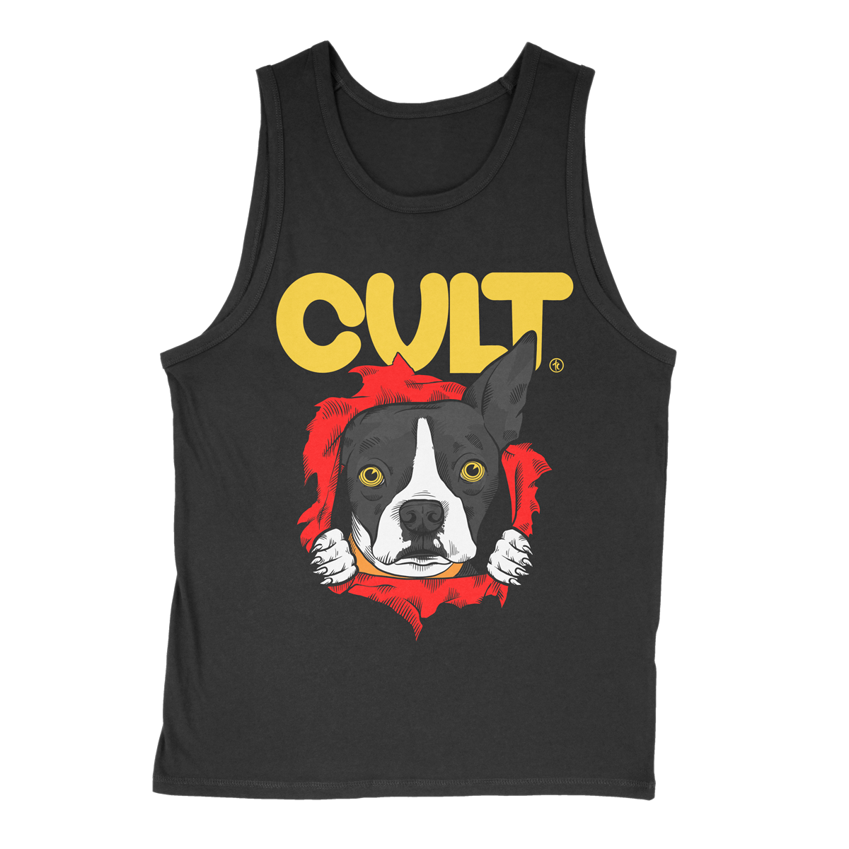 TERRIER CVLT &quot;Bones&quot; Black Tank Top