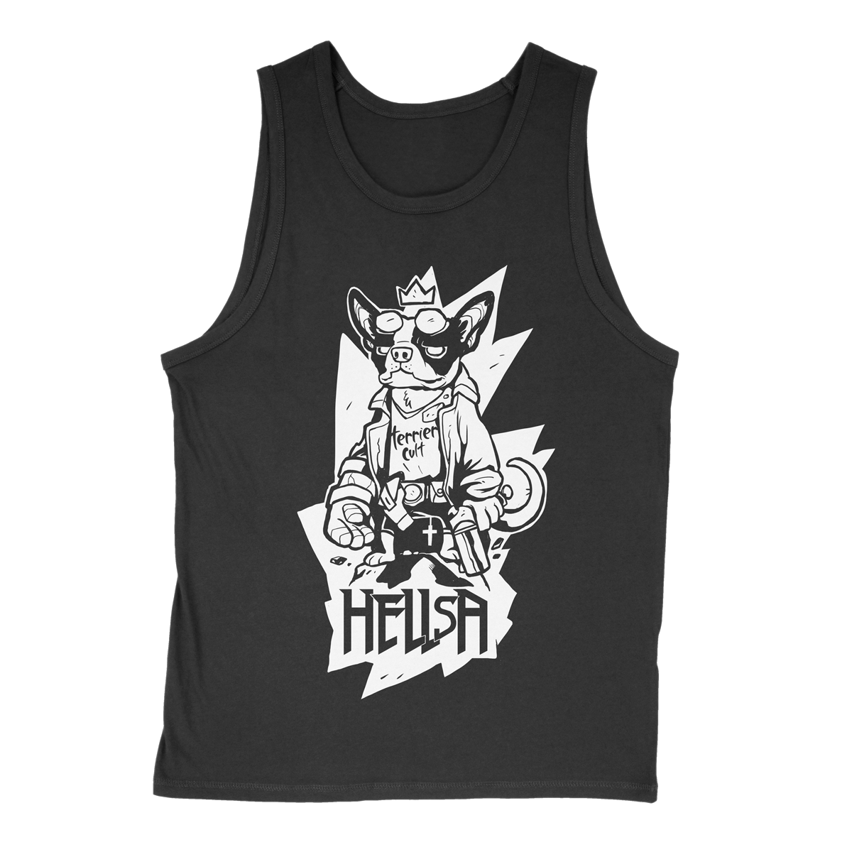 TERRIER CVLT &quot;Hellsa&quot; Black Tank Top