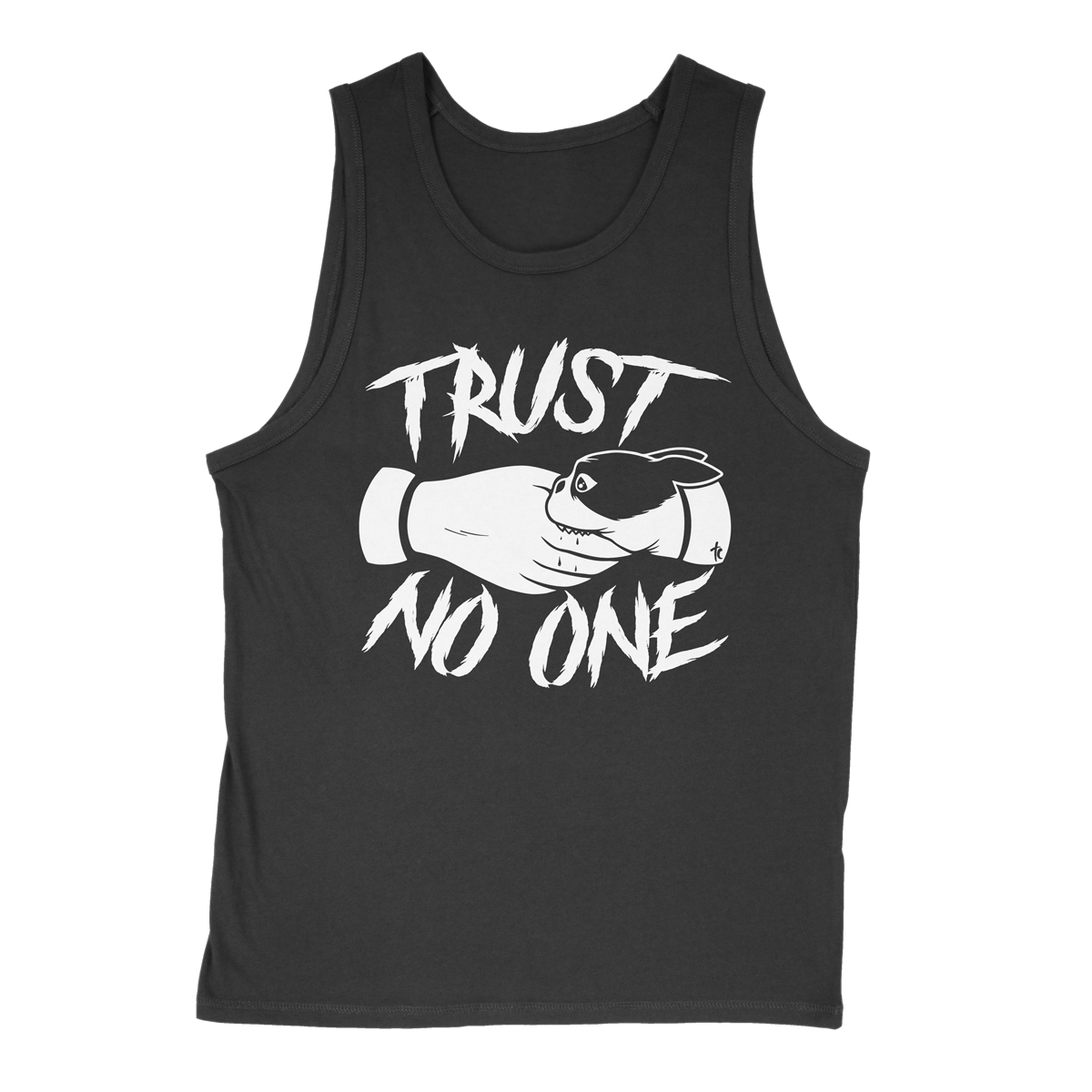 TERRIER CVLT &quot;Trust No One&quot; Black Tank Top
