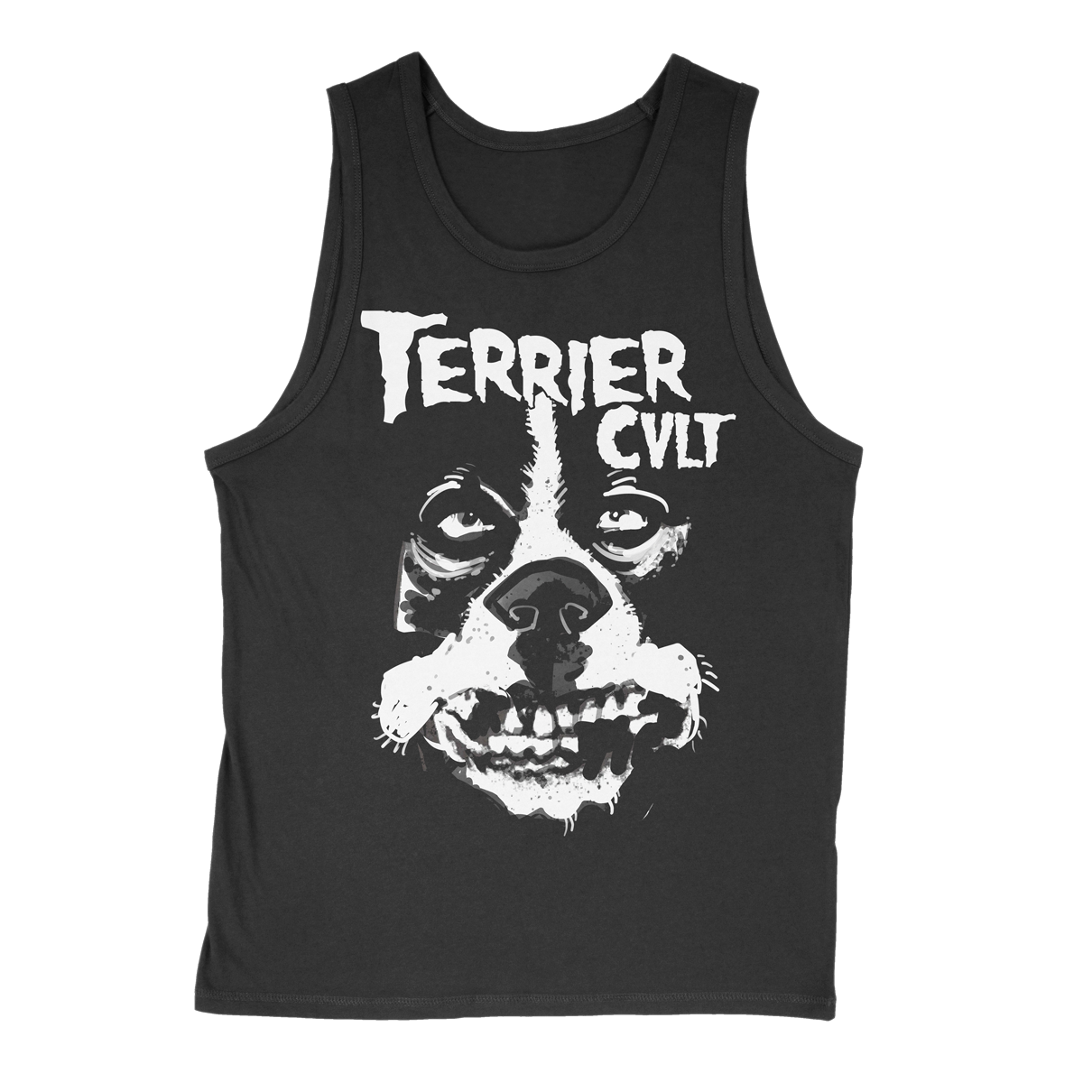 TERRIER CVLT &quot;(We) HateBreeders&quot; Black Tank Top