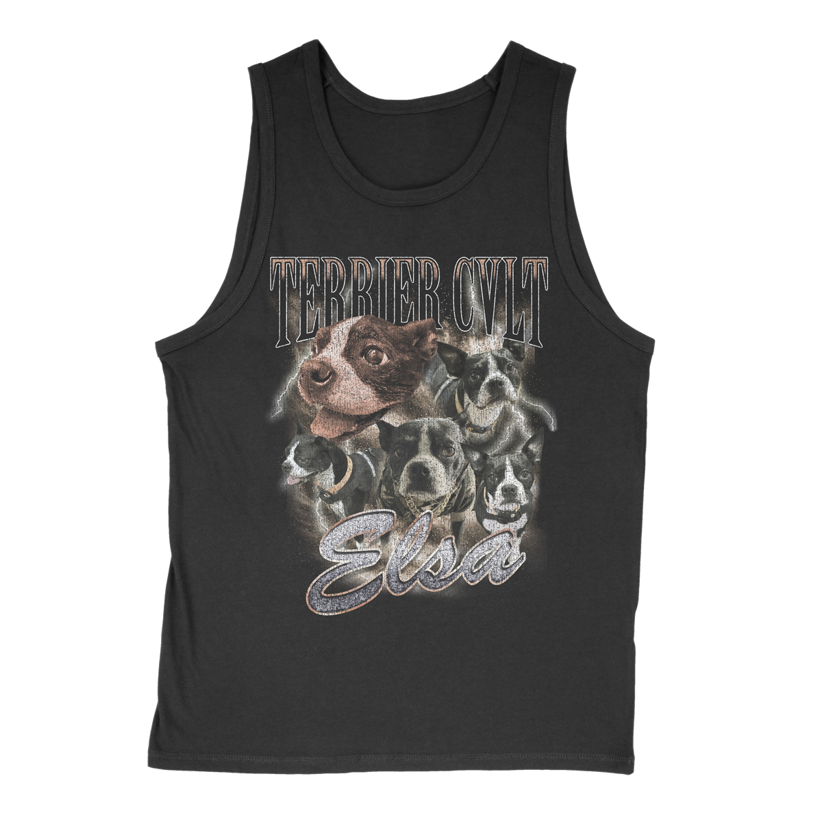TERRIER CVLT &quot;Bootleg&quot; Black Tank Top