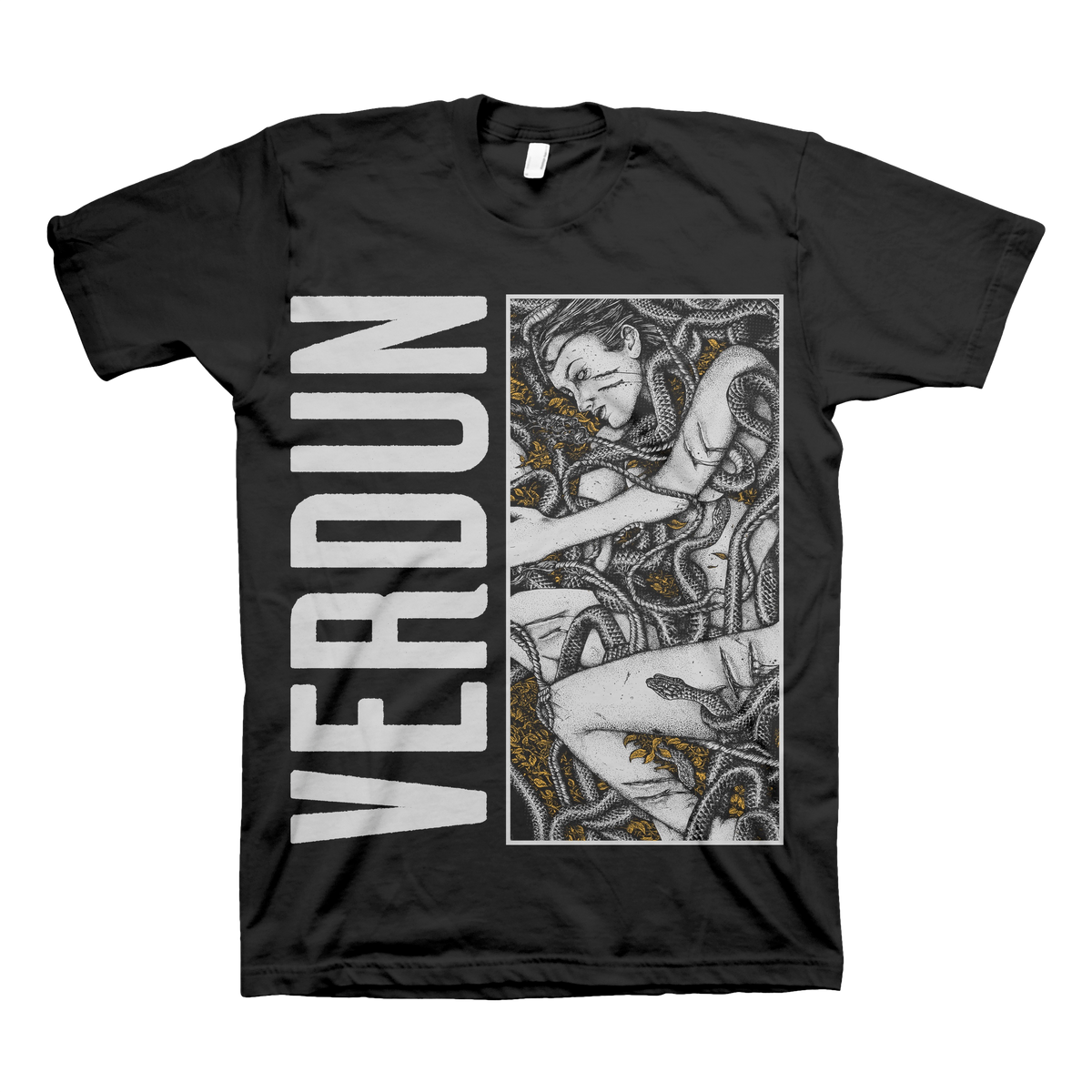 VERDUN &quot;Snakes&quot; Black T-Shirt