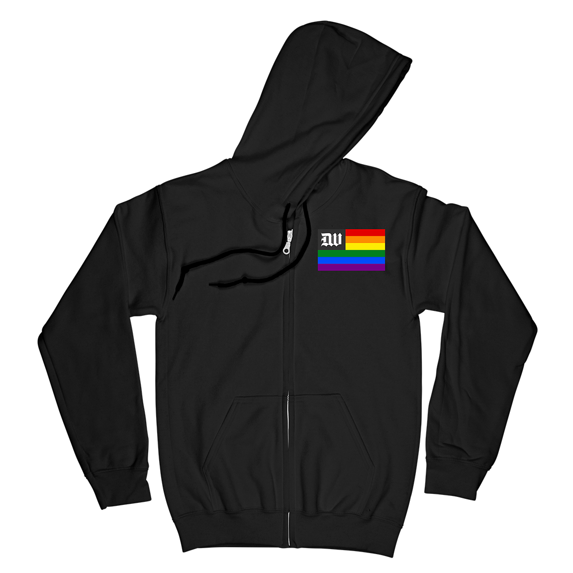 DEATHWISH "Pride" Black Zip-Up Hoodie