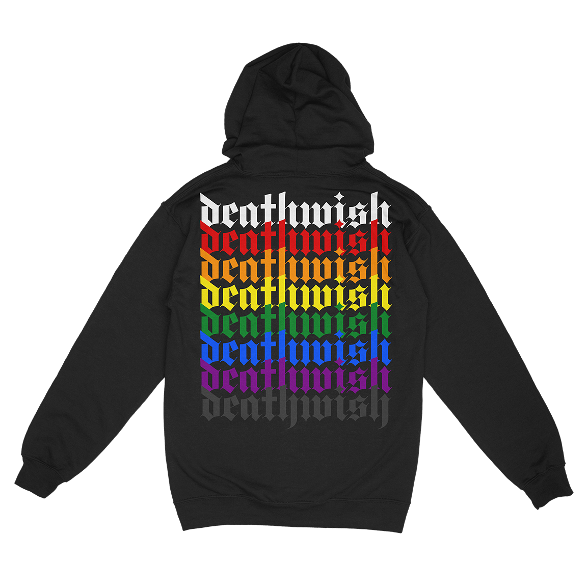 DEATHWISH &quot;Pride&quot; Black Zip-Up Hoodie