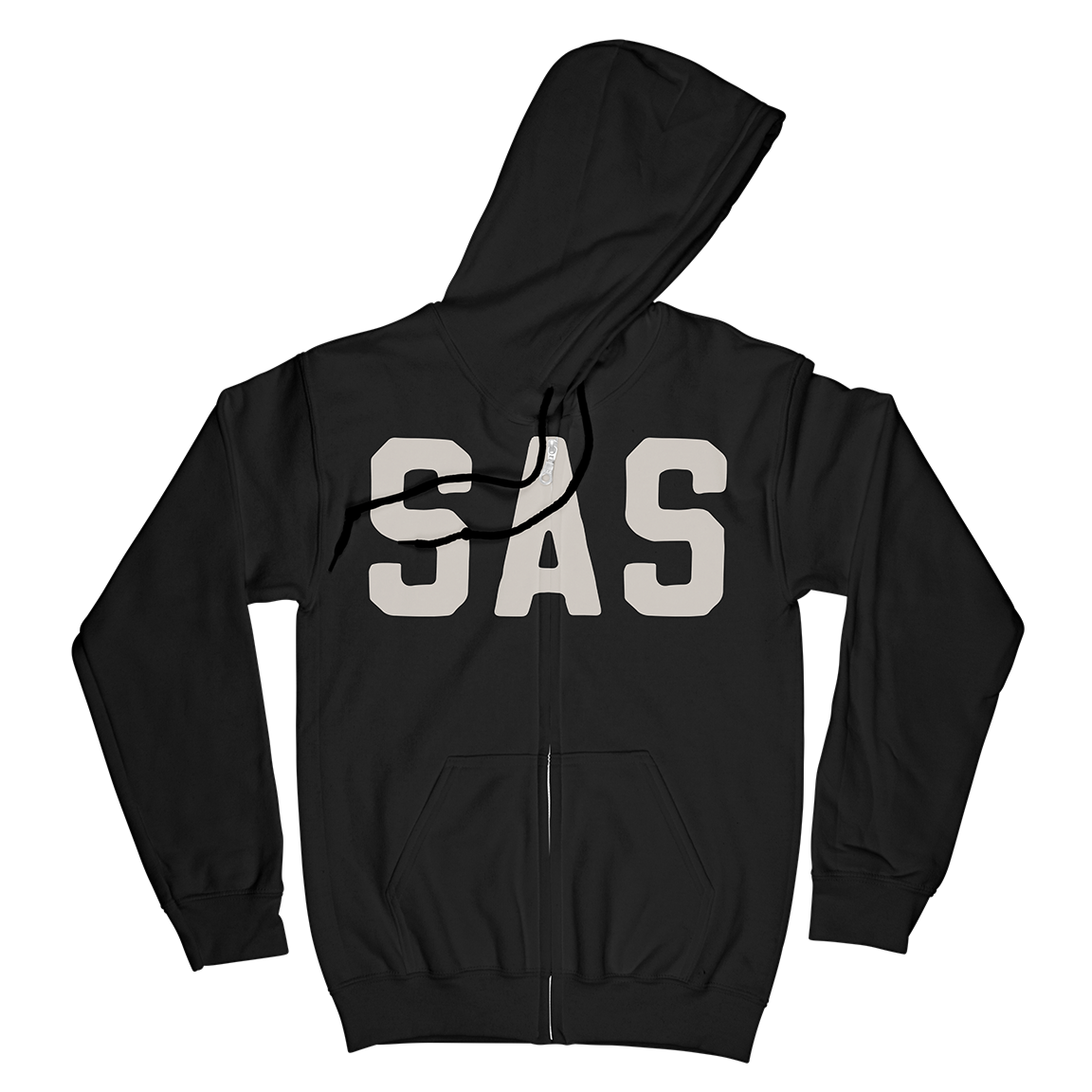 STRETCH ARM STRONG "803 Hardcore" Black Zip-Up Hoodie